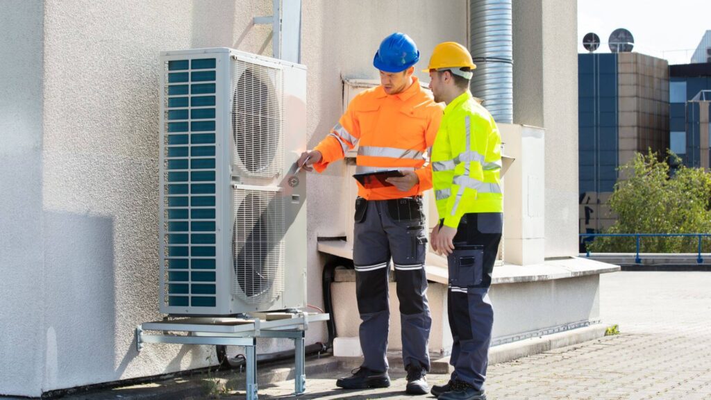 Georgia HVAC technician repairing air conditioner